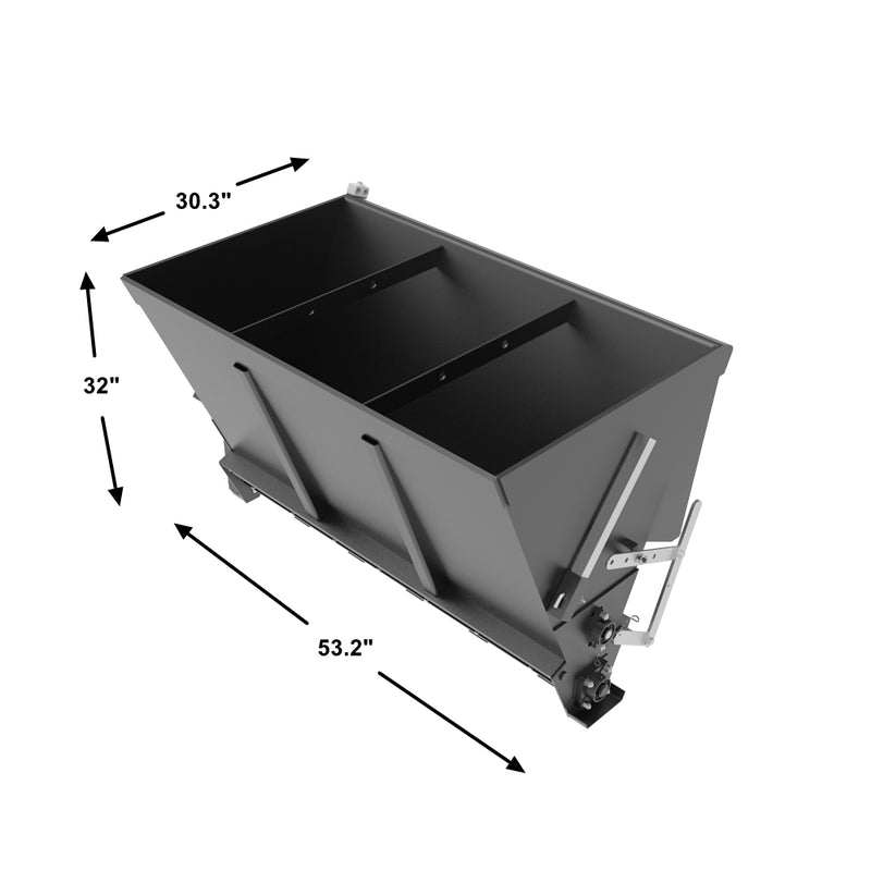 Skid Steer Hydraulic Salt Spreader Attachment for Tractor Front Loader