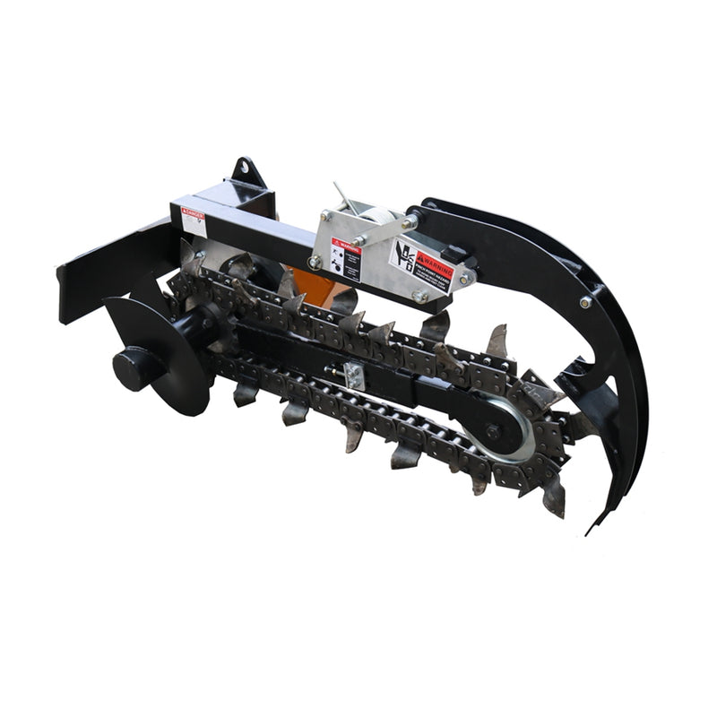 Mini Skid Steer Trenchers Attachment with Inner Width 23.6